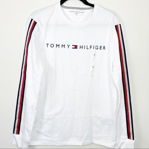 bakke smart Betydning Tommy Hilfiger | Shirts | White Tommy Hilfiger Long Sleeve T Shirt |  Poshmark